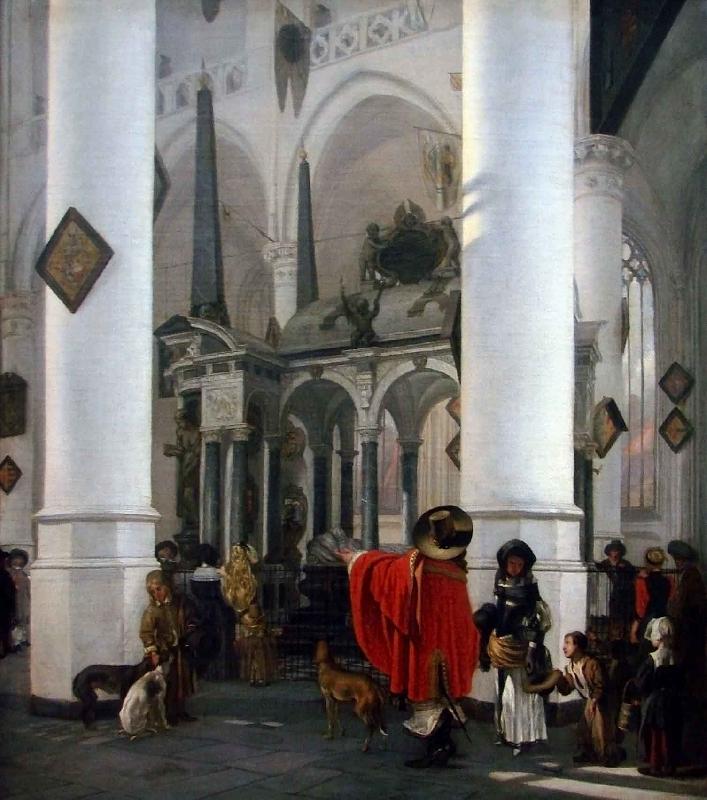 Emanuel de Witte View of the Tomb of William the Silent in the New Church in Delft oil painting image